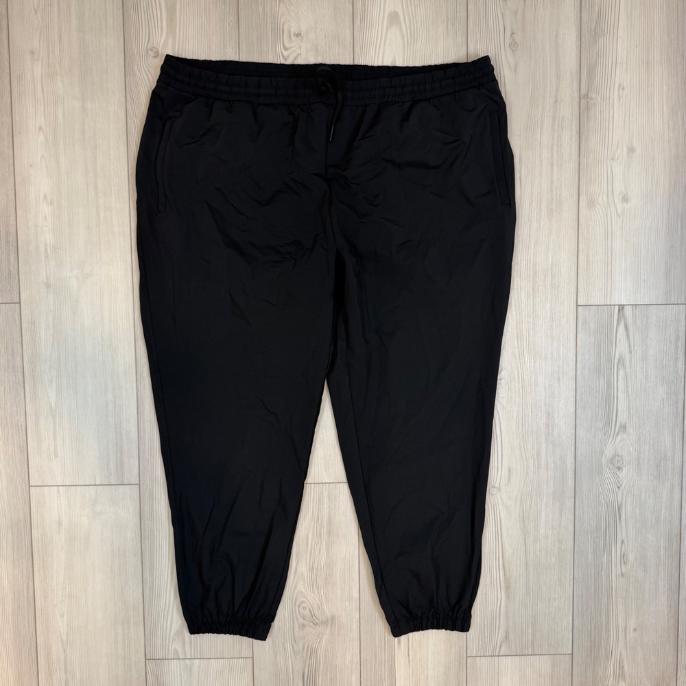 NWT Fabletics All Day Pant Black Jogger Athletic Trousers 2X Regular